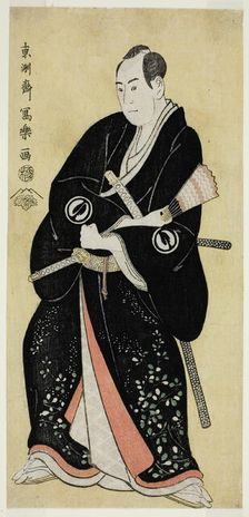 The Actor Sawamura Sojuro III as Nagoya Sanza Motoharu (Sandai-me Sawamura..., 1794 (Kansei 6). Creator: Toshusai Sharaku