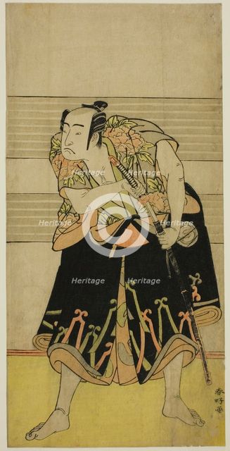 The Actor Sawamura Sojuro III in an Unidentified Role, c. 1781. Creator: Katsukawa Shunko.