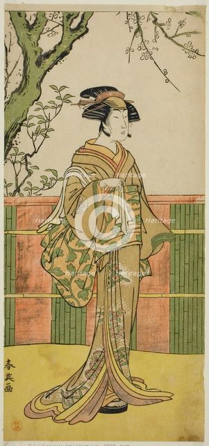 The Actor Sawamura Tamagashira in an Unidentified Role, c. 1790. Creator: Katsukawa Shun'ei.