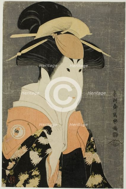 The actor Segawa Tomisaburo II as Yadorigi, wife of Ogishi Kurando, 1794. Creator: Tôshûsai Sharaku.