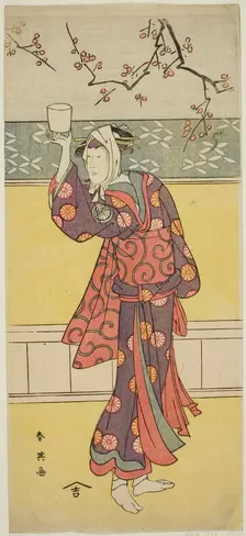 The Actor Segawa Tomisaburo II in an Unidentified Role, c. 1793. Creator: Katsukawa Shun'ei