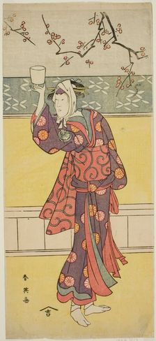 The Actor Segawa Tomisaburo II in an Unidentified Role, c. 1793. Creator: Katsukawa Shun'ei