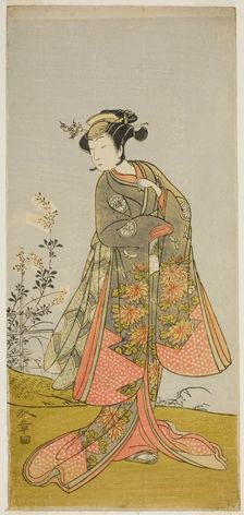 The Actor Segawa Yujiro I in an Unidentified Role, Japan, c. 1773. Creator: Shunsho