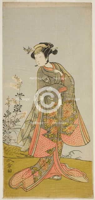 The Actor Segawa Yujiro I in an Unidentified Role, Japan, c. 1773. Creator: Shunsho.