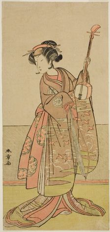The Actor Segawa Yujiro I in an Unidentified Role, Japan, c. 1775. Creator: Shunsho