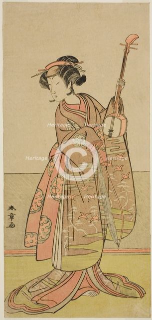 The Actor Segawa Yujiro I in an Unidentified Role, Japan, c. 1775. Creator: Shunsho.