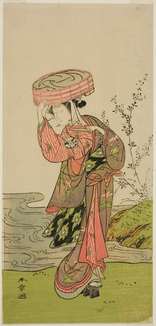 The Actor Segawa Yujiro (or Segawa Kikunojo III) in an Unidentified Role, Japan, c. 1774. Creator: Shunsho