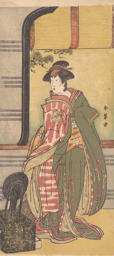 The Actor Segawa Kikunojo 3rd in a Female Role, ca. 1785. Creator: Katsukawa Shunjo