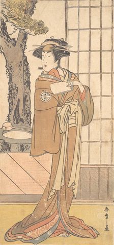 The Actor Segawa Kikunojo Third as an Oiran, ca. 1780. Creator: Shunsho