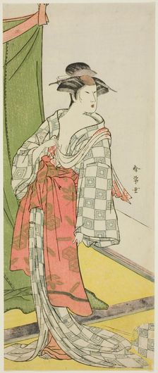 The Actor Segawa Kikunojo as a Courtesan in Summer Attire, early 1780s. Creator: Katsukawa Shunjo