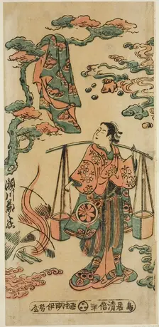 The Actor Segawa Kikunojo I as Mizue Gozen in the play "Suehiro Izu Nikki," performed..., c. 1745. Creator: Torii Kiyomasu
