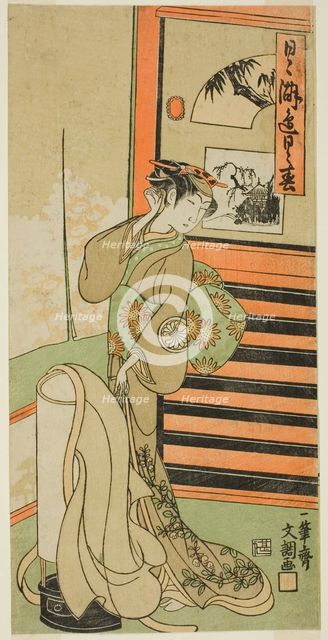 The Actor Segawa Kikunojo II in an Unidentified Role, c. 1771. Creator: Ippitsusai Buncho.