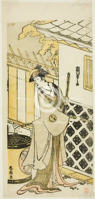 The Actor Segawa Kikunojo III as a Woman of a Samurai Family, Japan, c. 1786. Creator: Hokusai.