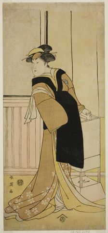 The Actor Segawa Kikunojo III as Otoma (?) in the Play Sayo no Nakayama Hiiki no..., c1790. Creator: Katsukawa Shun'ei