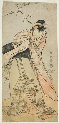 The Actor Segawa Kikunojo III as Shirabyoshi Hisakata of Miyako Kujo (Sandai-me..., 1794 (Kansei 6). Creator: Toshusai Sharaku