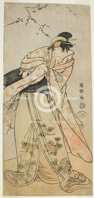 The Actor Segawa Kikunojo III as Shirabyoshi Hisakata of Miyako Kujo (Sandai-me..., 1794 (Kansei 6). Creator: Toshusai Sharaku.