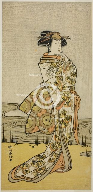 The Actor Segawa Kikunojo III in an Unidentified Role, c. 1779. Creator: Katsukawa Shunko.