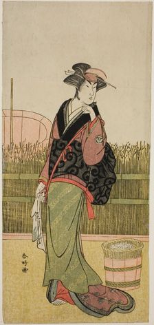 The Actor Segawa Kikunojo III in an Unidentified Role, c. 1786/87. Creator: Katsukawa Shunko