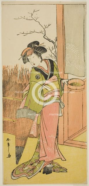 The Actor Segawa Kikunojo III in an Unidentified Role, Japan, c. 1776. Creator: Shunsho.