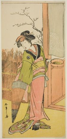 The Actor Segawa Kikunojo III in an Unidentified Role, Japan, c. 1776. Creator: Shunsho