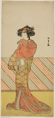The Actor Segawa Kikunojo III in an Unidentified Role, Japan, c. 1778. Creator: Shunsho