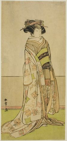 The Actor Segawa Kikunojo III in an Unidentified Role, Japan, c. 1780. Creator: Shunsho