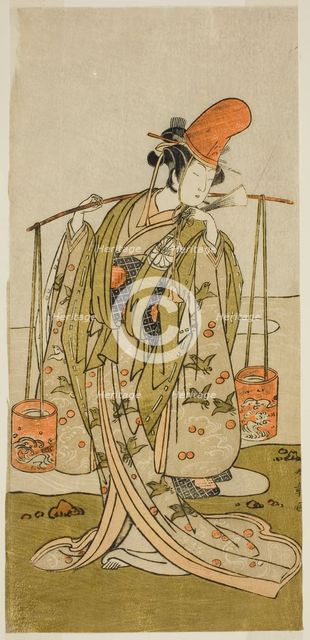 The Actor Segawa Kitsuji III as Murasame in the Play Gohiiki Kanjincho, Performed..., c. 1773. Creator: Shunsho.
