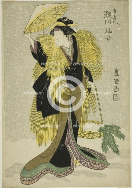 The actor Segawa Senjo as Shirotae, n.d. Creator: Utagawa Toyokuni I.