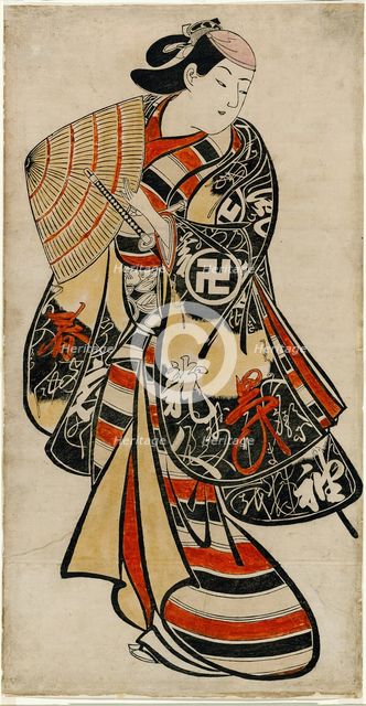The Actor Takii Hannosuke as an effeminate youth, c. 1707. Creator: Torii Kiyonobu I.