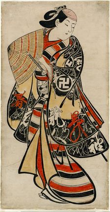 The Actor Takii Hannosuke as an effeminate youth, c. 1707. Creator: Torii Kiyonobu I