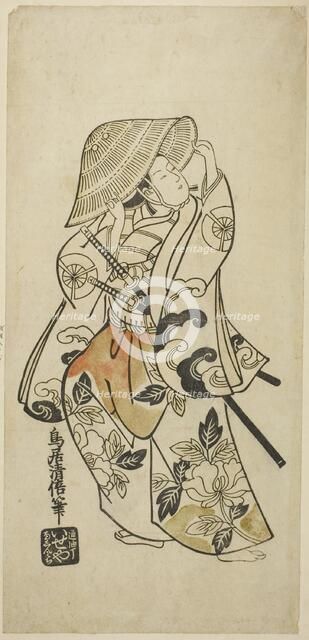 The Actor Tamazawa Saijiro in an unidentified role, c. 1740. Creator: Torii Kiyomasu.