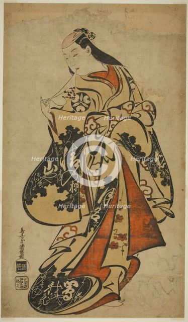 The Actor Tsutsui Kichijuro, c. 1704. Creator: Torii Kiyomasu I.