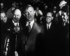 The Actor Will Rogers Addressing a Large Crowd of Supporters And Pledging His Support To..., 1932. Creator: British Pathe Ltd