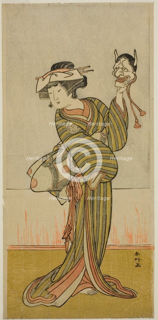 The Actor Yamashita Kinsaku II in an Unidentified Role, c. 1776. Creator: Katsukawa Shunko.