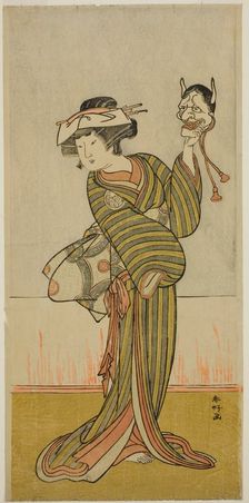 The Actor Yamashita Kinsaku II in an Unidentified Role, c. 1776. Creator: Katsukawa Shunko