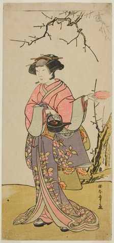 The Actor Yamashita Kinsaku II in an Unidentified role, Japan, c. 1776. Creator: Shunsho