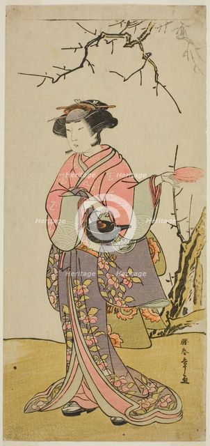 The Actor Yamashita Kinsaku II in an Unidentified role, Japan, c. 1776. Creator: Shunsho.