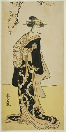 The Actor Yamashita Mangiku I as Lady Yuya (Yuya Gozen) (?) in the Play Heike Hyobanki..., c. 1789. Creator: Katsukawa Shunsen