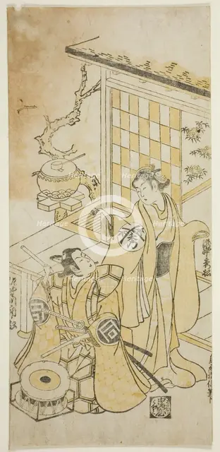 The Actors Takinaka Hidematsu I and Sanogawa Ichimatsu I, c. 1745. Creator: Torii Kiyonobu II.
