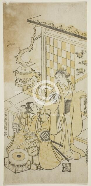 The Actors Takinaka Hidematsu I and Sanogawa Ichimatsu I, c. 1745. Creator: Torii Kiyonobu II.