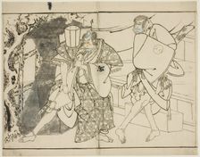 The Actors Arashi Ryuzo and Morita Kanya VIII, 1794. Creator: Tôshûsai Sharaku