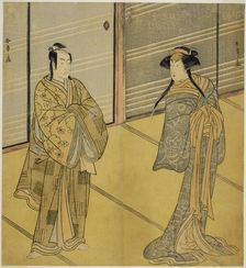 The Actors Segawa Kikunojo III as the Spirit of Joro-gumo (Harlot Spider) Disguised as..., c. 1781. Creator: Shunsho