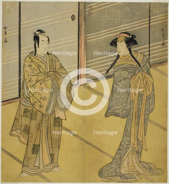 The Actors Segawa Kikunojo III as the Spirit of Joro-gumo (Harlot Spider) Disguised as..., c. 1781. Creator: Shunsho.