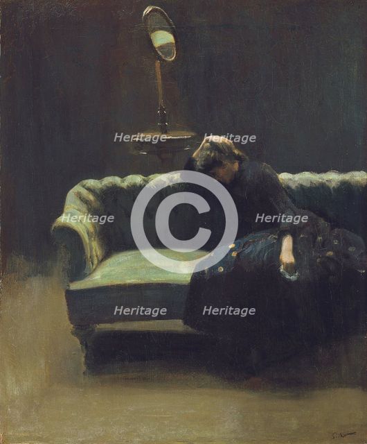 The Acting Manager or Rehearsal: The End of the Act, ca 1885-1886. Creator: Sickert, Walter Richard (1860-1942).