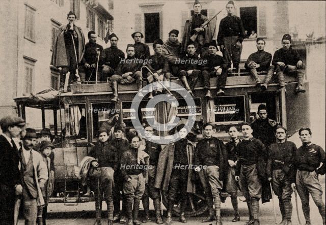 The Action Team (Squadristi) of Lucca, 1922, 1922. Creator: Unknown photographer.
