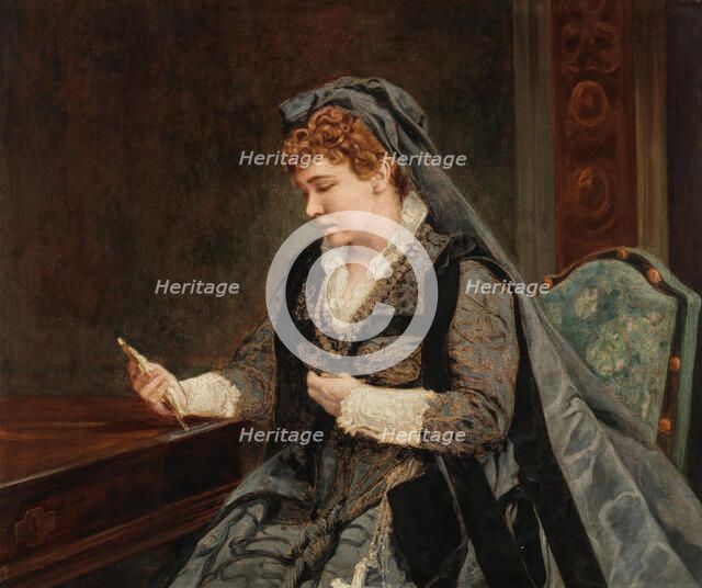 The actress and singer Marie Geistinger (1836-1903) as Mary Stuart. Creator: Anonymous.