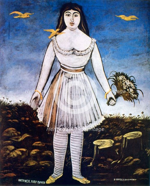 'The Actress Margarita', 1909. Artist: Niko Pirosmanishvili