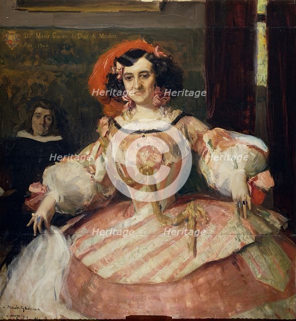 The actress María Guerrero as "La dama boba", 1906. Creator: Joaquin Sorolla y Bastida.