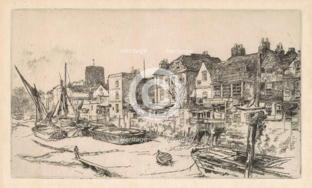 The 'Adam and Eve', Old Chelsea, 1878. Creator: James Abbott McNeill Whistler.