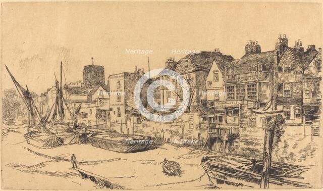 The 'Adam and Eve', Old Chelsea, 1878. Creator: James Abbott McNeill Whistler.